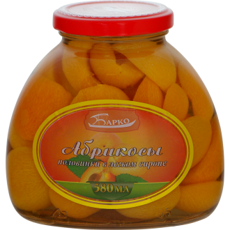 Абрикосы половинки в легком сиропе  