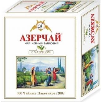 Азерчай  100 пак*2г*(6) Черный с чабрецом